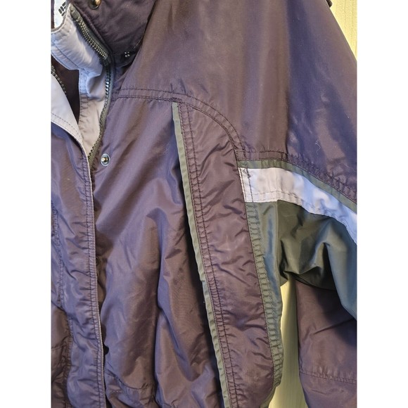 COLUMBIA FIRE RIDGE LIGHT SHELL LINED JACKET , Purple Grey SIZE M Pockets! - Picture 7 of 9